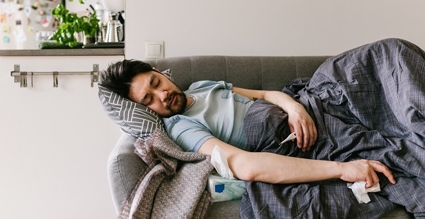 Sick at home with high fever